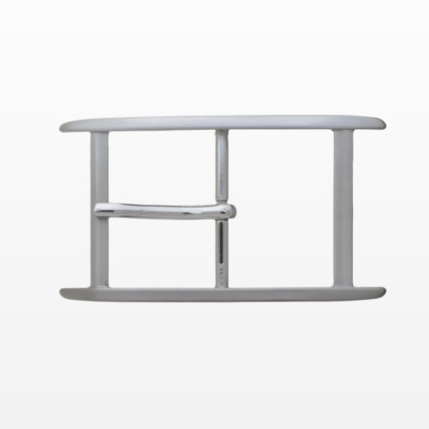 Boucle Hyères argent satinée